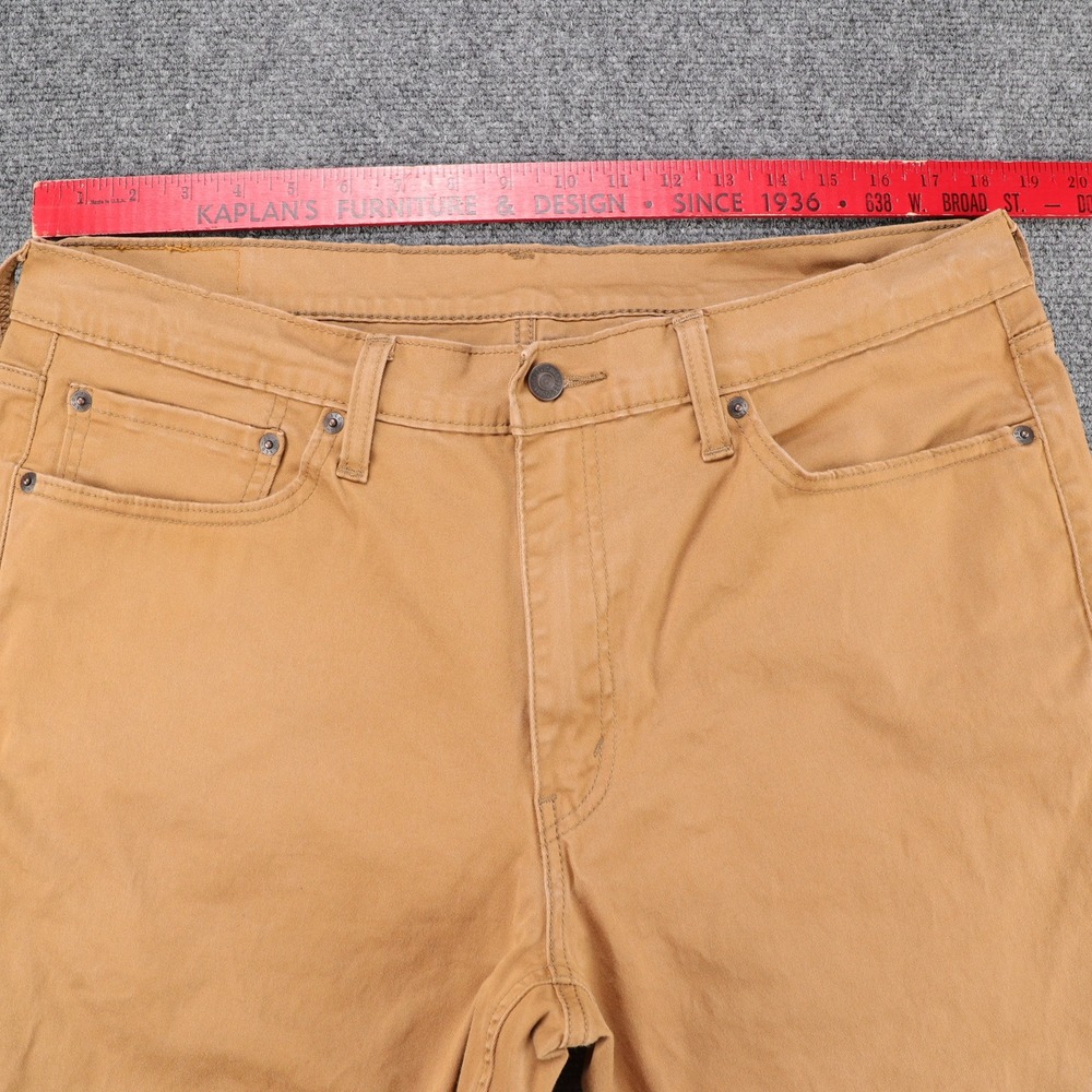 Levi's 541 Mens Athletic Taper Stretch Pants Brown 36x30 (Fits 36x29) - Picture 7 of 8